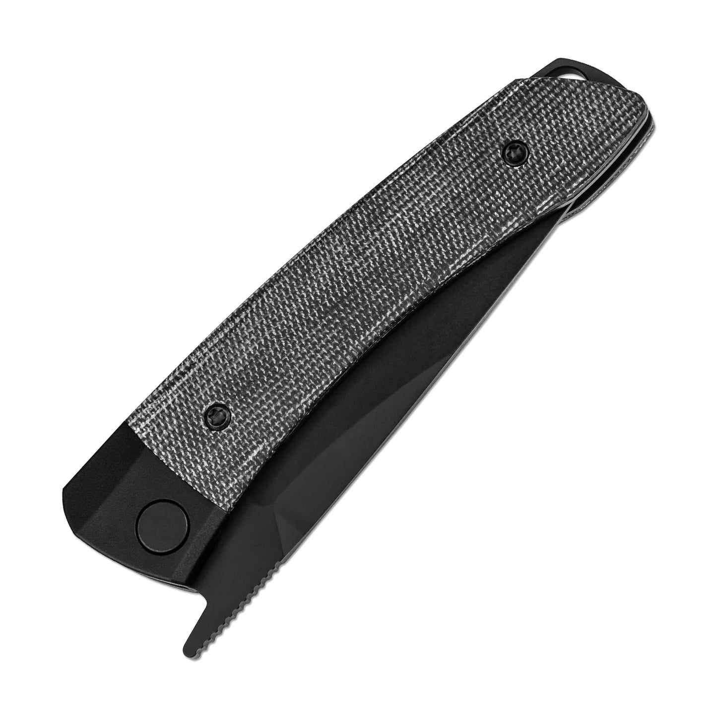 Kizer Mini Momo 3.2" 154CM Black Aluminium Micarta Folding Knife V3663C2