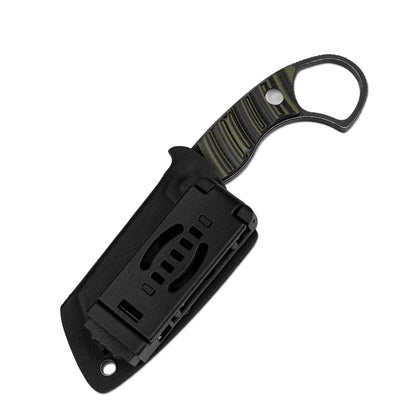 Kizer Little Rhino 2.72" D2 Olive Green Black G10 Fixed Blade Knife 1065A3