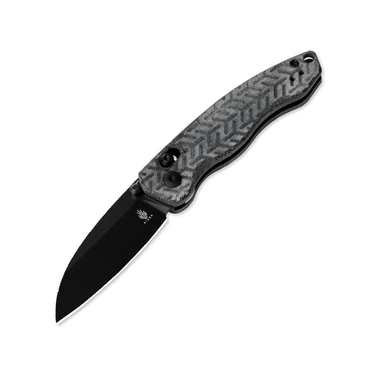 Kizer Exist Clutch-Lock 2.78" Nitro-V Black Micarta Folding Knife V3681A1