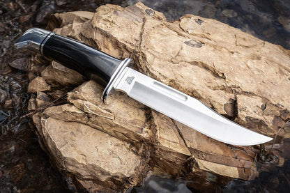 Buck 119 Special 6" 420HC Black Phenolic Fixed Blade Knife - Made in USA - 0119BKS-B