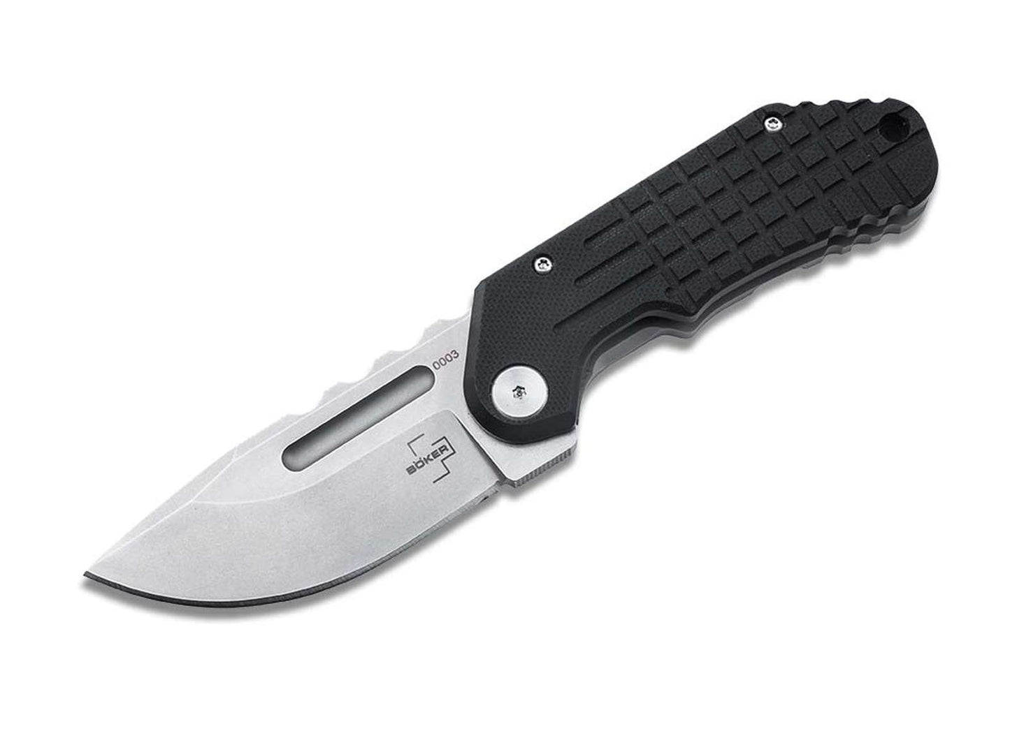 Boker Plus Dvalin Folder Drop 2.8" D2 Folding Knife by Midgards Messer 01BO548