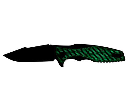 Zero Tolerance 0393GLCF Hinderer 3.5" CPM 20CV Glow Carbon Fiber Titanium Folding Knife