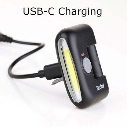 NexTool Multi Functional Headlamp Black 170LM IPX4 USB-C with Bicycle Clip