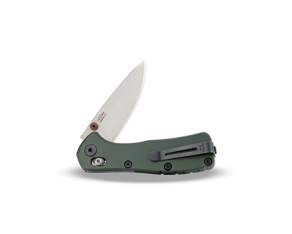 Buck 790 Mini Range Elite 2.625" Magnacut Crossbar Lock Green Aluminium Folding Knife