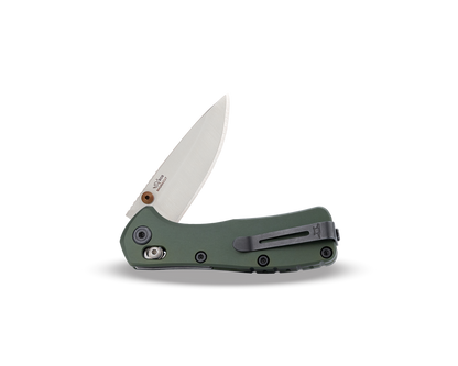 Buck 790 Mini Range Elite 2.625" Magnacut Crossbar Lock Green Aluminium Folding Knife