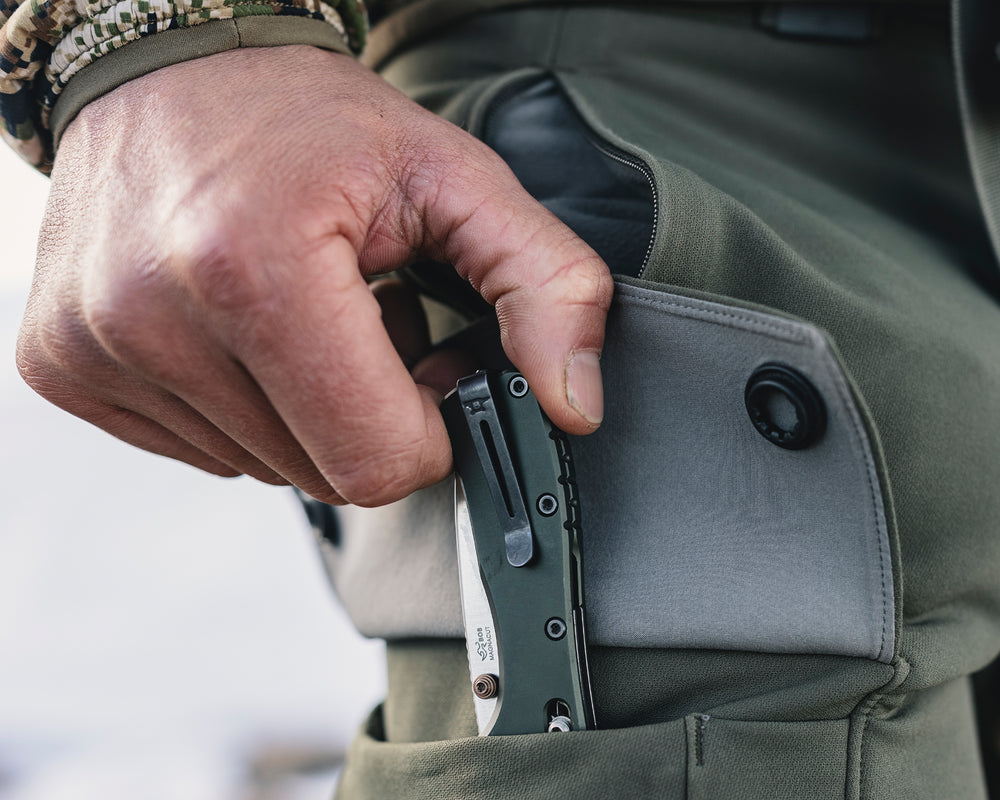 Buck 790 Mini Range Elite 2.625" Magnacut Crossbar Lock Green Aluminium Folding Knife