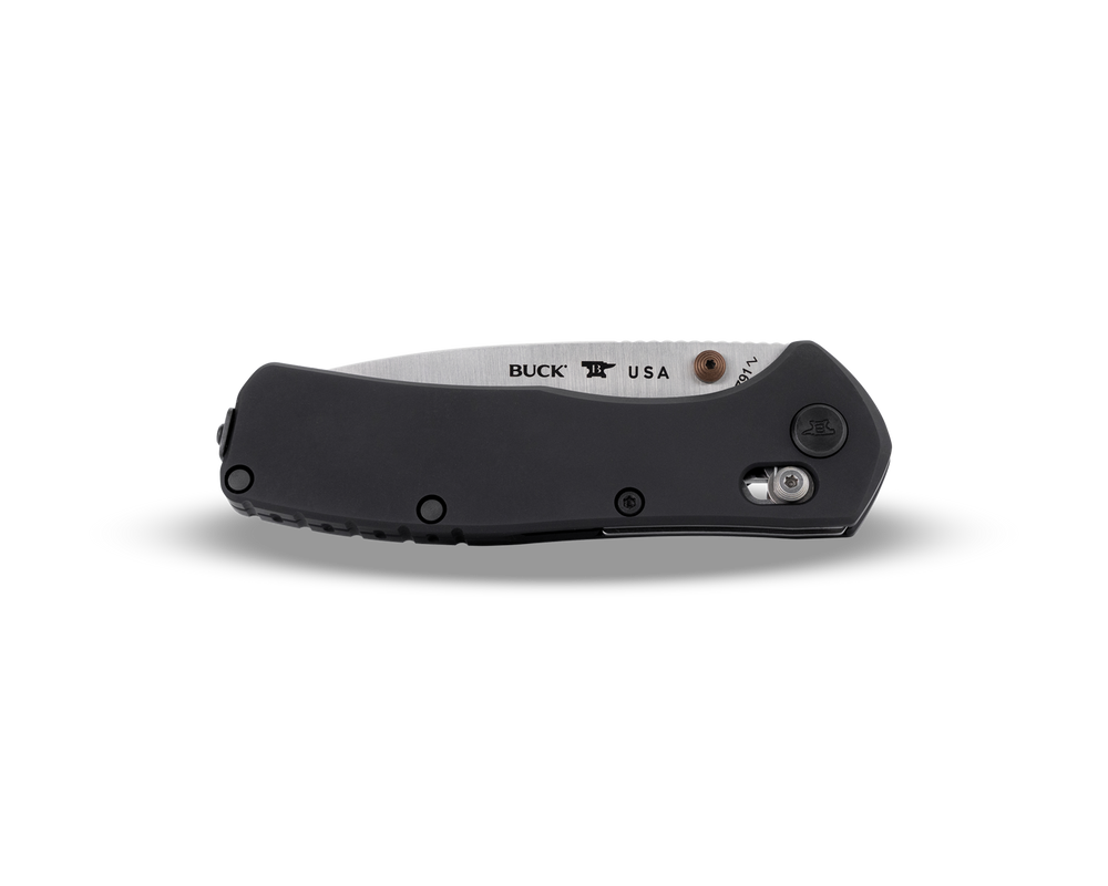 Buck 791 Range Elite 3.375" Magnacut Crossbar Lock Black Aluminium Folding Knife