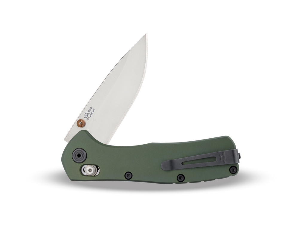 Buck 791 Range Elite 3.375" Magnacut Crossbar Lock Green Aluminium Folding Knife