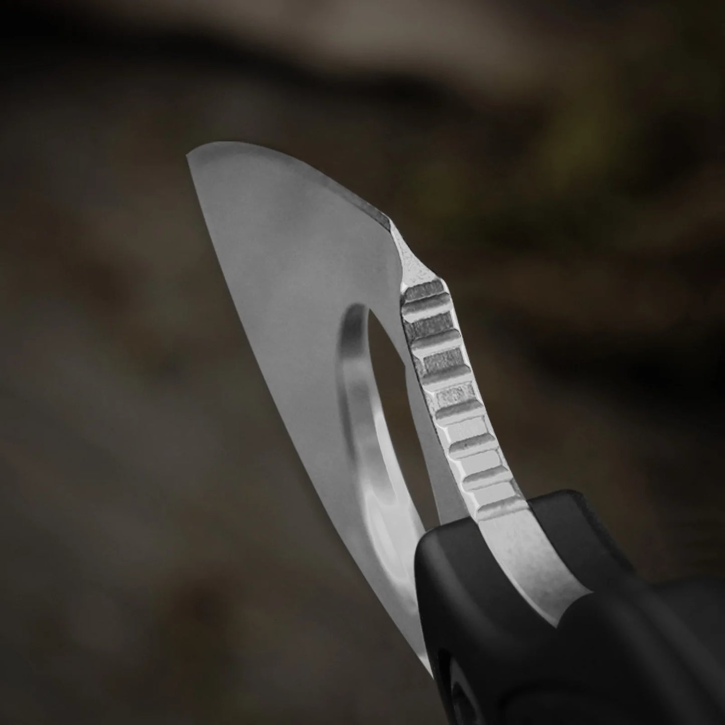 Kizer Nightjar 2.94" Aichi AUS-10 Gray Aluminium Fixed Blade Knife by Black Bird Blades 1114A2