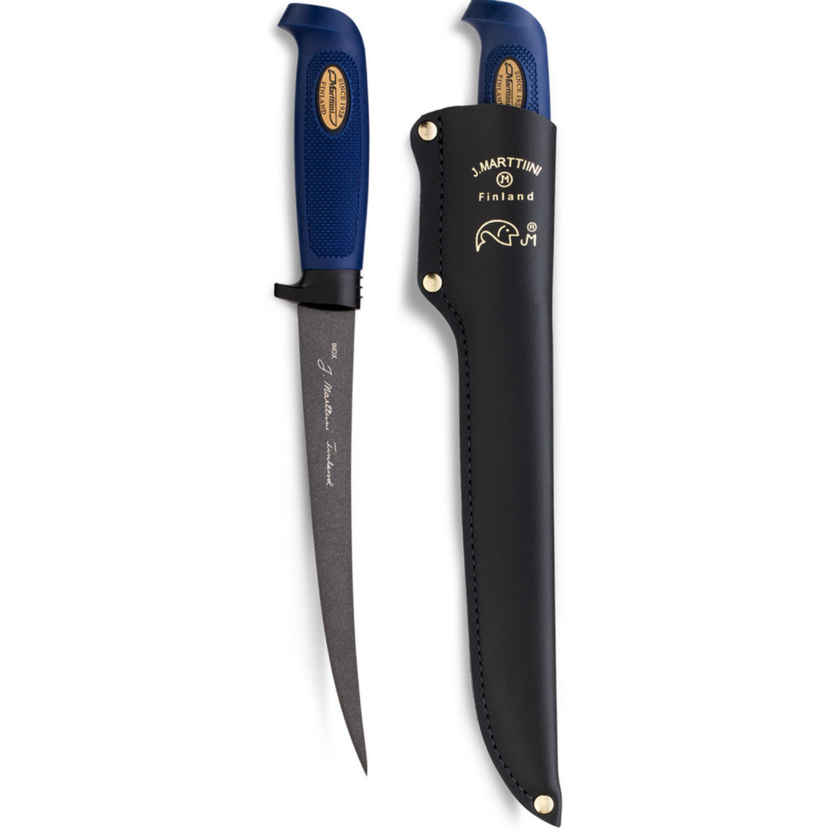 Marttiini Martef Filleting Knife 19 7.48" Fixed Blade Knife with Leather Sheath