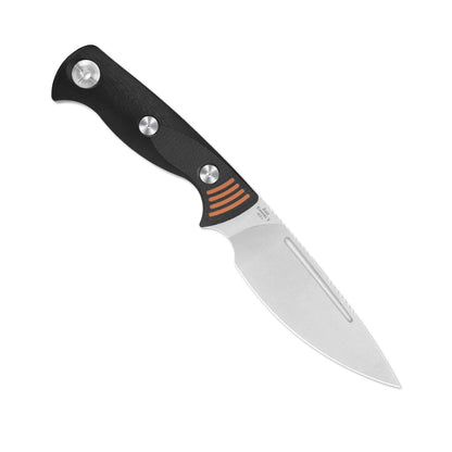 Kizer Evenki 3 4.48" AEB-L Black Orange G10 Fixed Blade Knife 1099A1