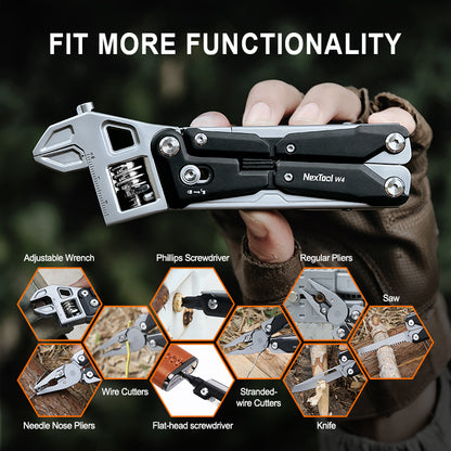 NexTool Walker W40 Adjustable Wrench Multi-Tool Pliers 11 Functions with Pouch