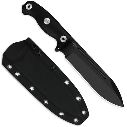 Kizer Drop Bear Fix 7 6.51" 1095 Black G10 Fixed Blade Knife 1103A2