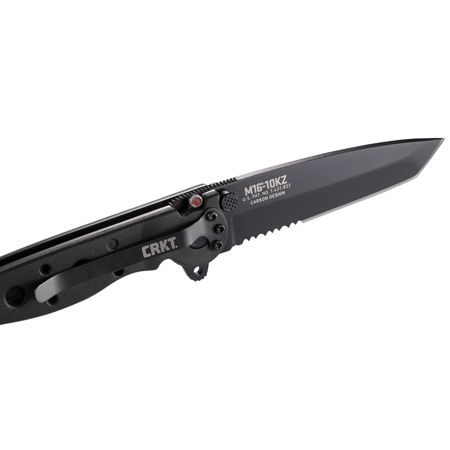 CRKT M16-10KZ 3" Carson Flipper Tanto Folding Knife - Kit Carson Design