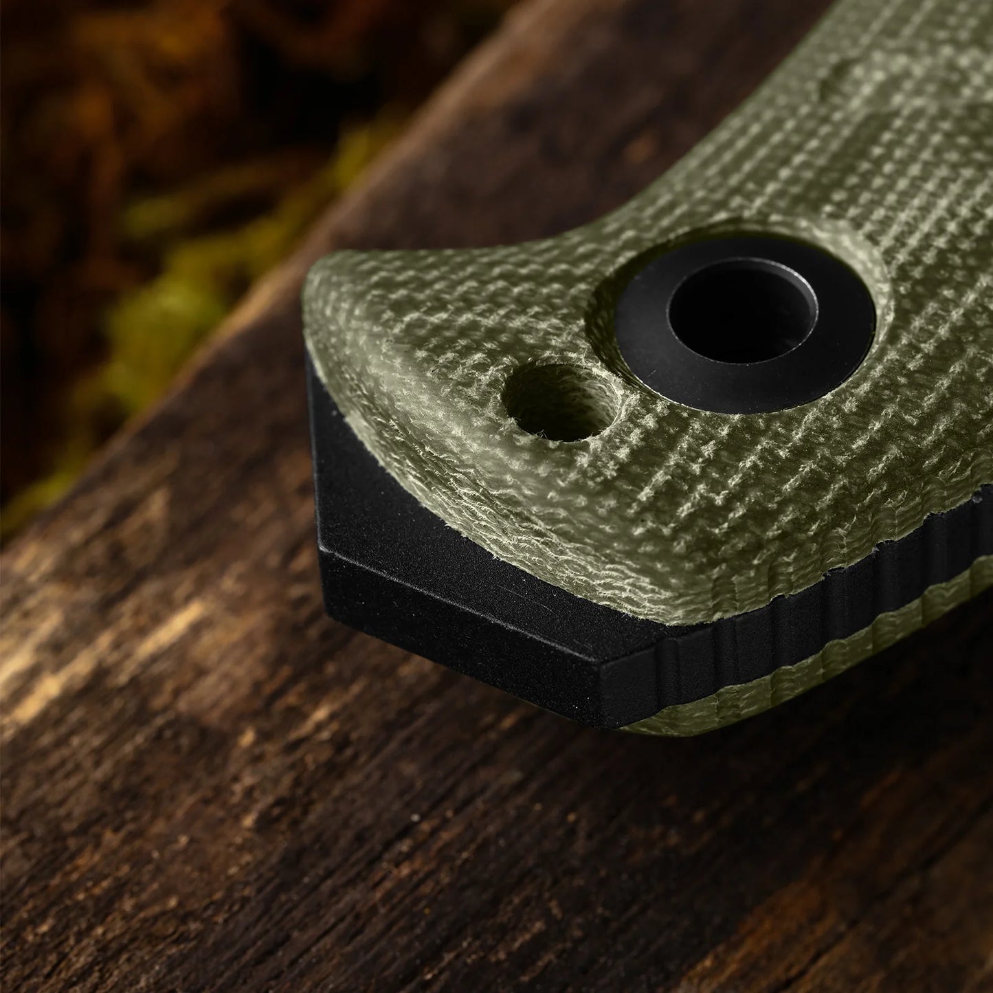 Kizer Sheepdog Survival 5.28" 1095 Green Micarta Fixed Blade Knife 1105A4