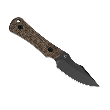 Kizer Bone 3.23" 3V DLC Ultra Norplex UltreX Micarta Fixed Blade Knife by Maverick Customs 1112A1