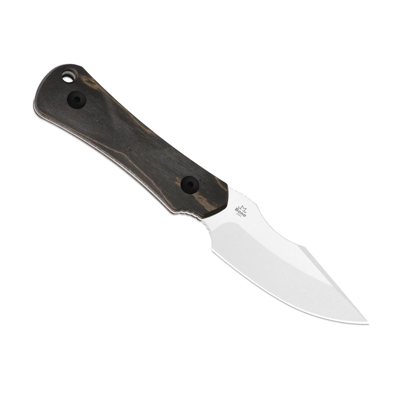 Kizer Bone 3.23" AEB-L Stabilized Wood Fixed Blade Knife by Maverick Customs 1112A4
