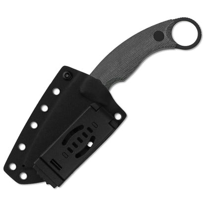 Kizer Cabox II 3.59" AEB-L Black PVD Micarta Fixed Blade Knife 1128A1