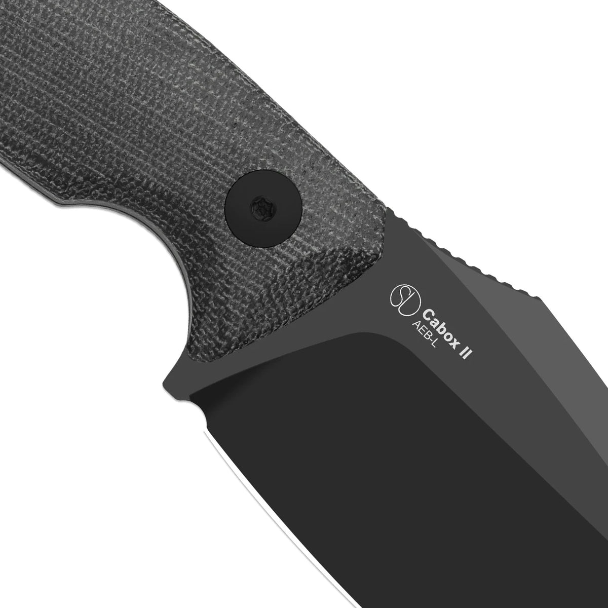 Kizer Cabox II 3.59" AEB-L Black PVD Micarta Fixed Blade Knife 1128A1