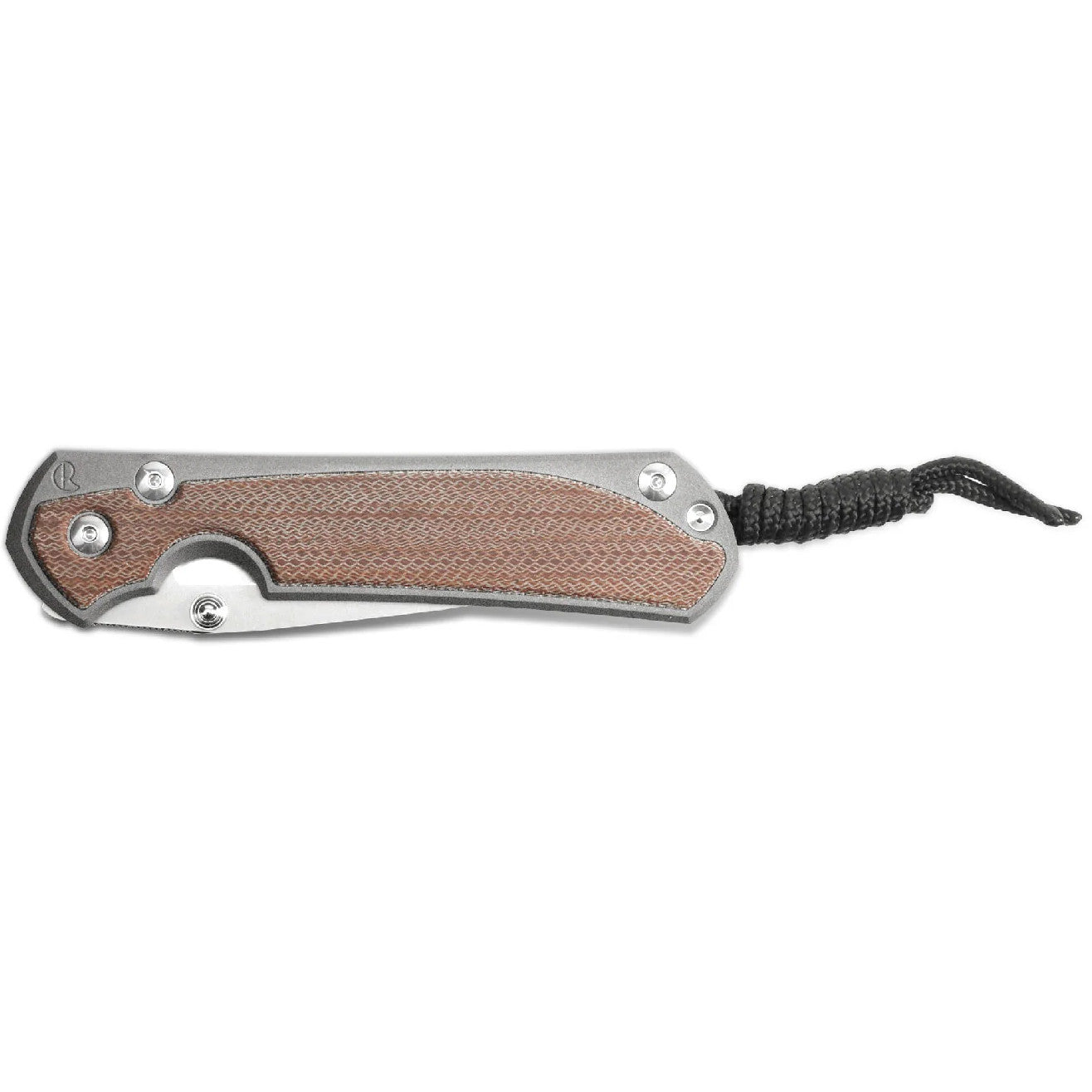 Chris Reeve Large Sebenza 31 Natural Canvas Micarta 3.61" CPM Magnacut Titanium Folding Knife L31-1212