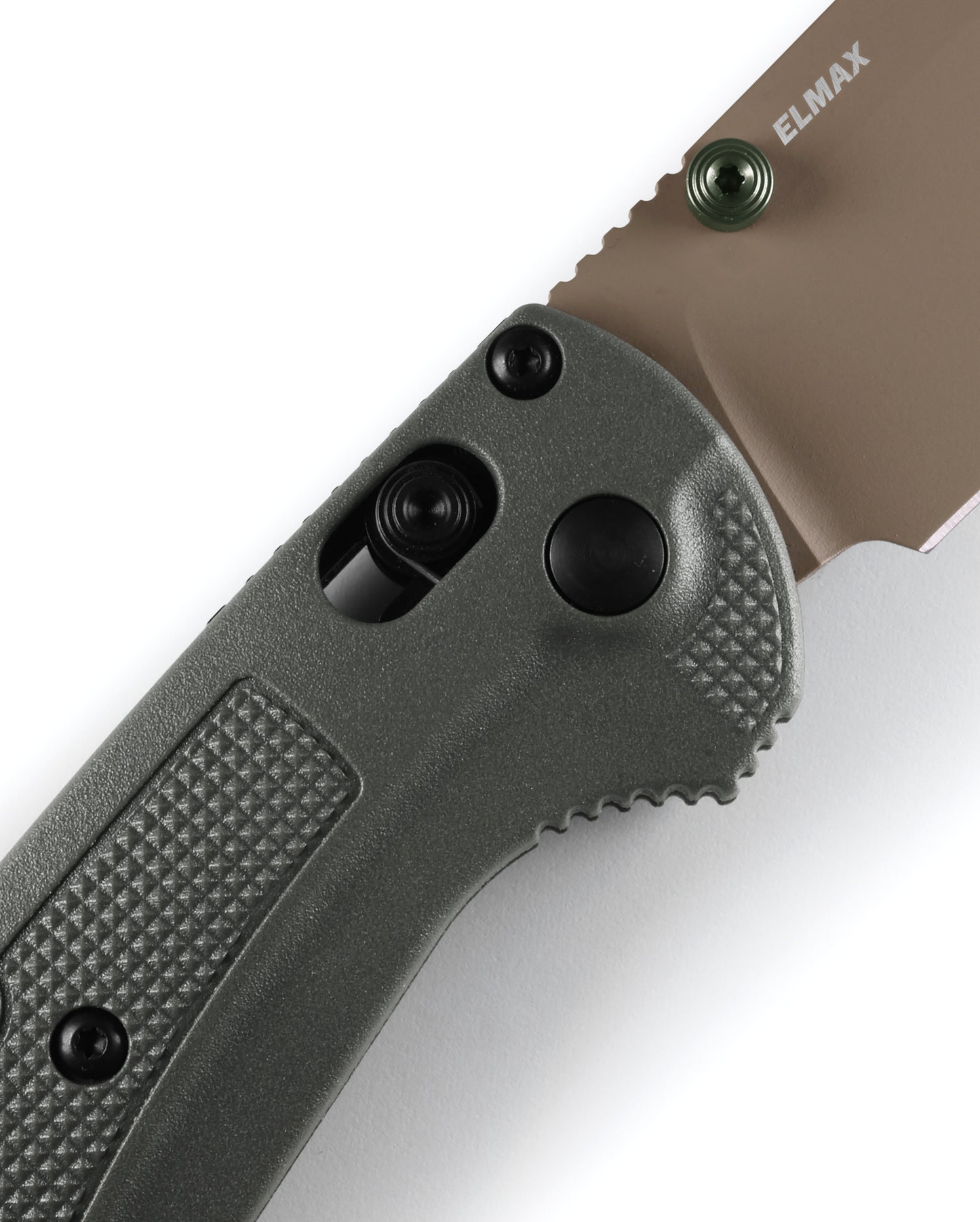 Benchmade 15536TN-02 Taggedout 3.5" ELMAX McMillan Tan Cerakote Deep Olive Grivory Folding Knife