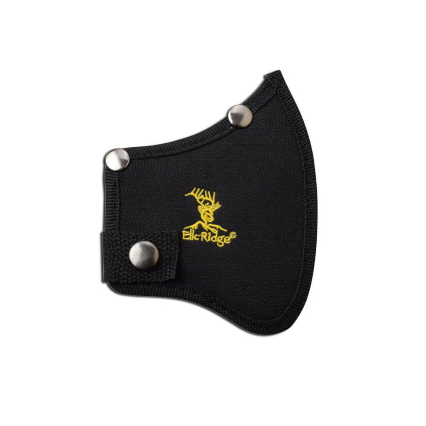 Elk Ridge 10.5" Black Full-Tang Hatchet Axe with Gray Pakkawood Handle