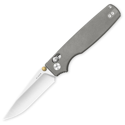Kizer Original 2 Clutch-Lock 3.19" S45VN Gray Titanium Folding Knife Ki3605.2MA1