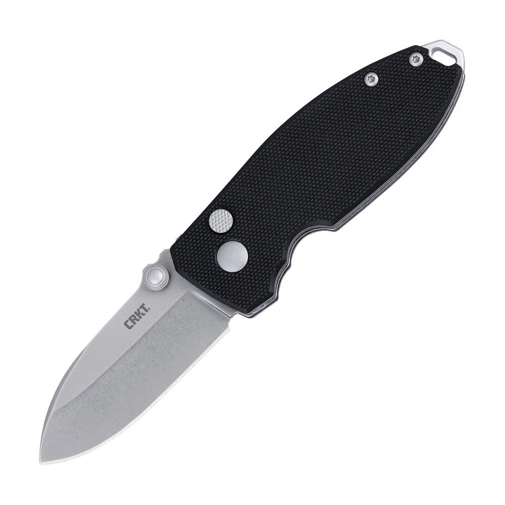 CRKT Squid Button Lock 2.27" D2 Black G10 IKBS Folding Knife by Lucas Burnley 2474