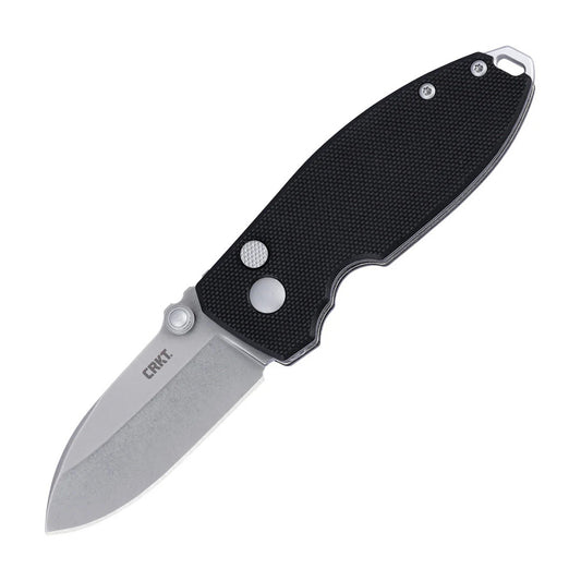 CRKT Squid Button Lock 2.27" D2 Black G10 IKBS Folding Knife by Lucas Burnley 2474