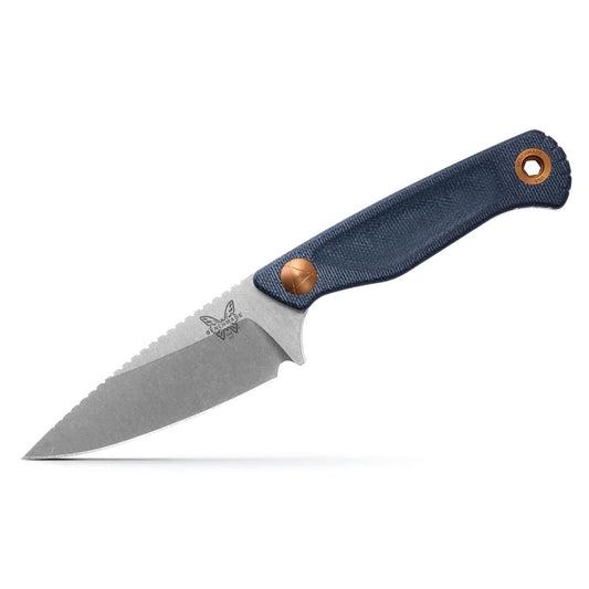 Benchmade 203-04 Dacian 3.54" CPM-Magnacut Stonewash Blue Denim Micarta Fixed Blade Knife