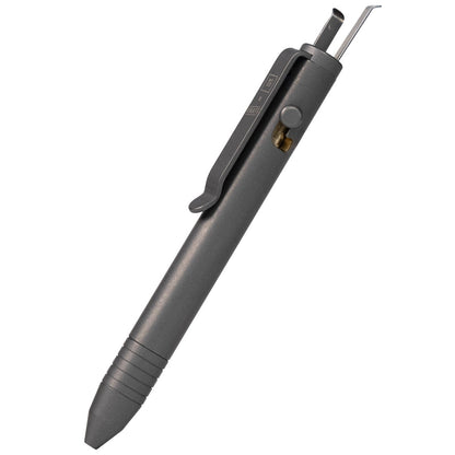 Big Idea Design x Knafs Lil Sancho Stonewashed Titanium Bolt-Action Pen