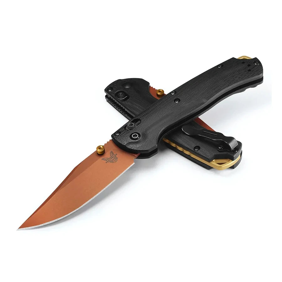 Benchmade 15536CR-2501 Taggedout Limited Edition 3.5" CPM-S45VN Copper Suede Cerakote G10 Folding Knife