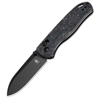 Kizer Drop Bear Clutch-Lock 2.99" S35VN Medusa Fatcarbon Folding Knife Ki3619A4