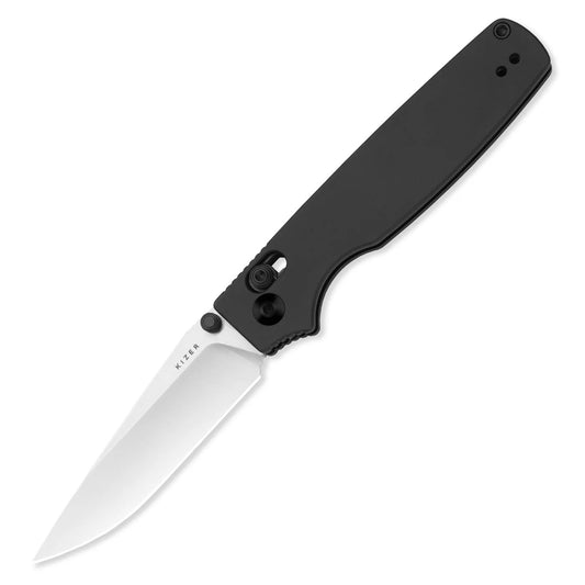 Kizer Original 2 Clutch-Lock 3.19" 14C28N Gray Aluminium Folding Knife V3605.2MA1