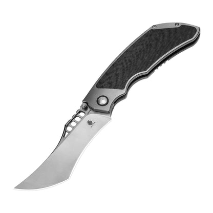 Kizer Huntsmen 3.82" S35VN Carbon Fiber Titanium Folding Knife Ki4642A1