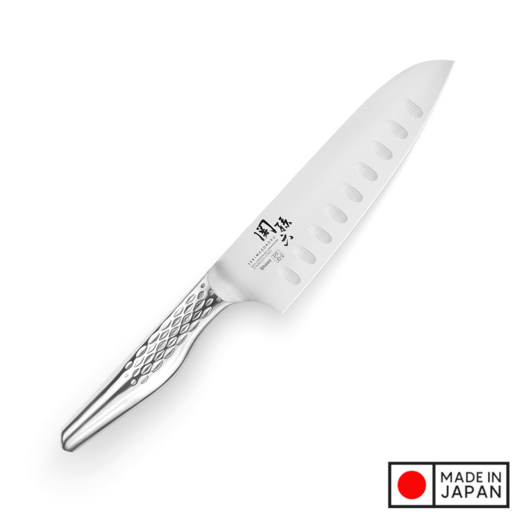 Seki Magoroku Shoso DSR-1K6 Santoku Dimpled Kitchen Knife 165mm AB5157 Made in Japan