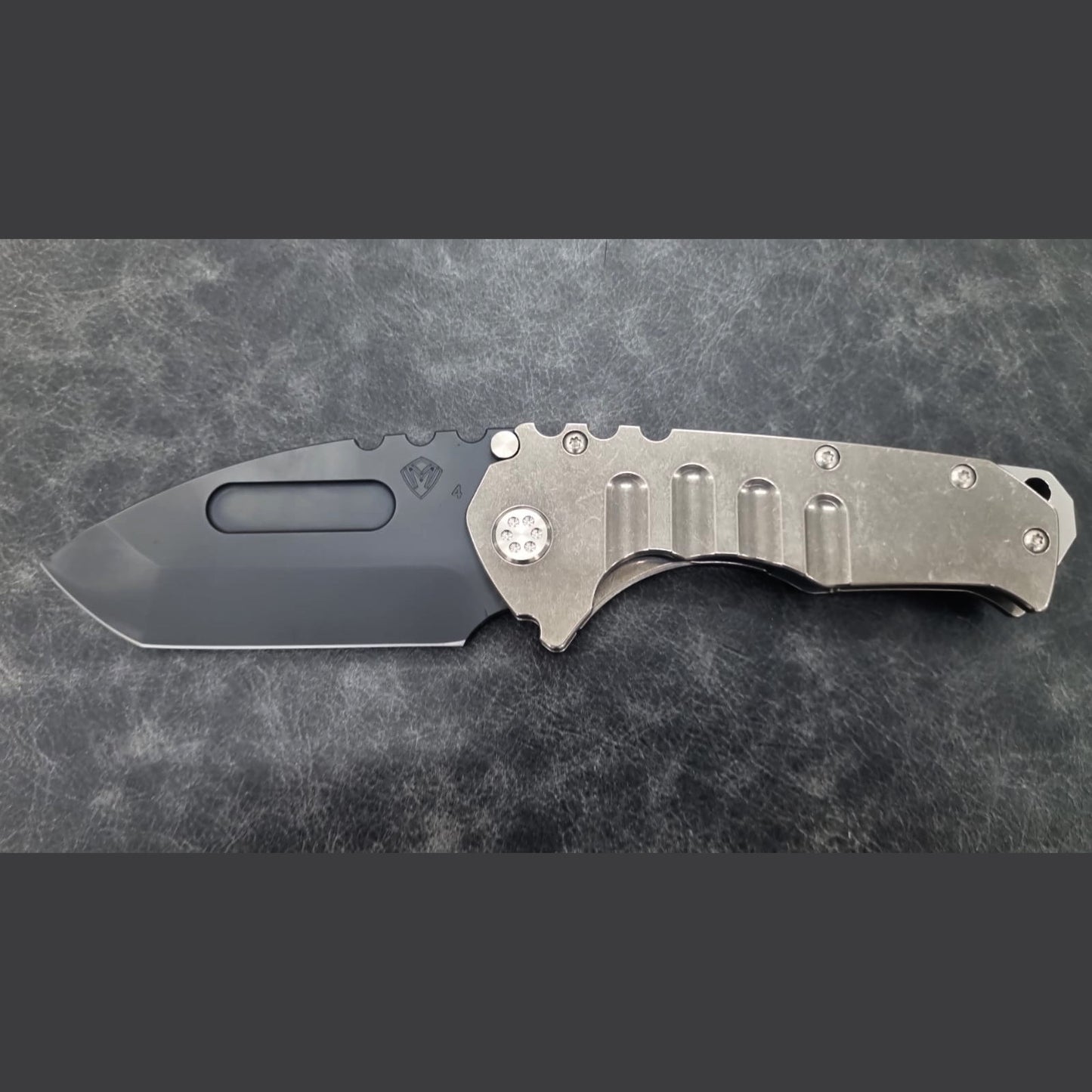 Medford Praetorian T 3.75" CPM S45VN PVD Tumbled Titanium Folding Knife