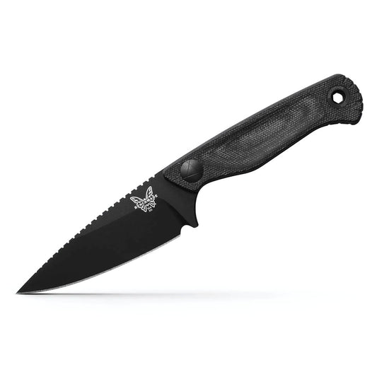 Benchmade 203BK-02 Dacian 3.54" CPM-Magnacut Black Cerakote Black Micarta Fixed Blade Knife