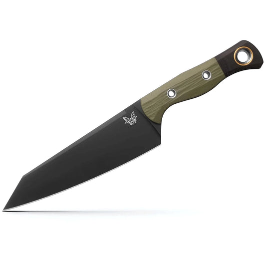 Benchmade Wildcoast 4070BK-01 6.83" CPM-154 DLC OD Green/Black G10 Fixed Blade Knife with Sheath