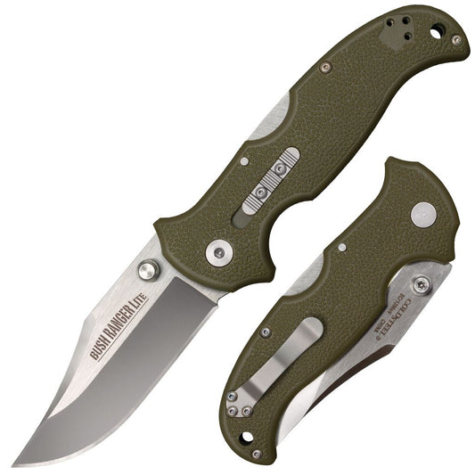 Cold Steel Bush Ranger Lite 3.5" 8Cr13MoV OD Green Folding Knife 21A