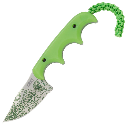 CRKT Folts Minimalist Bowie "Gears" Glow-in-the-Dark Knife - Alan Folts Design - 2387G