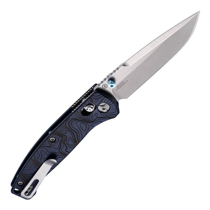 Hogue Mysto Water 3.4" CPM Magnacut Stone Tumbled Blue Canyon Richlite Folding Knife