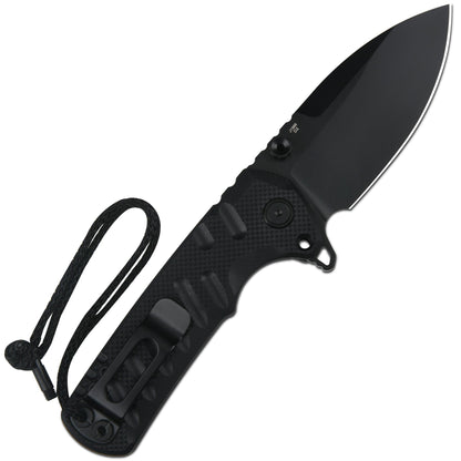 CJRB Tundra 3.78" D2 PVD Black G10 Locking Pin Folding Knife J1966-BBK