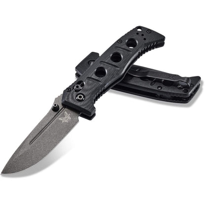 Benchmade 273GY-1 Mini Adamas 3.25" CPM-CruWear Grey/Black G10 Folding Knife