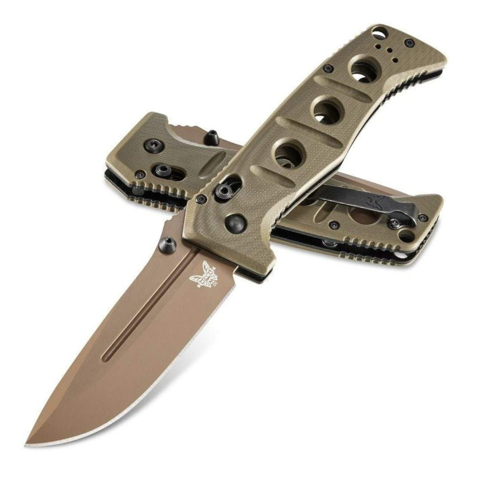 Benchmade 275FE-2 Adamas 3.82" CPM-CruWear Flat Earth/OD G10 Folding Knife