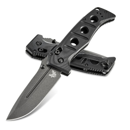 Benchmade 275GY-1 Adamas 3.82" CPM-CruWear Grey/Black G10 Folding Knife