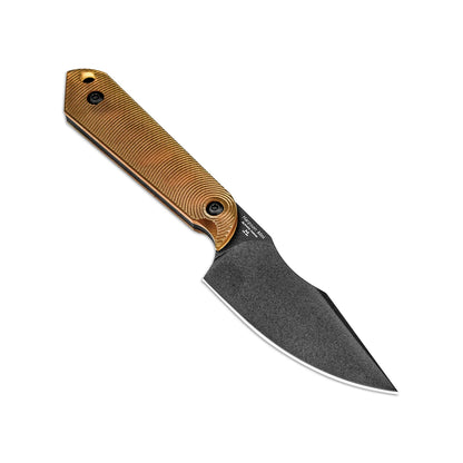 Kizer Harpoon Mini 3" Black 3V PEI Ultem Fixed Blade Knife by Maverick Customs 1040S5