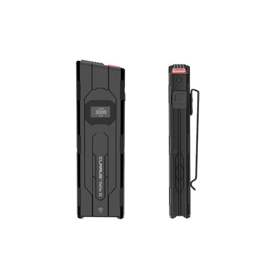 Klarus FlatTac X2 Ultra Thin 3000LM 1500mAh IPX6 Tactical Flashlight with OLED Display