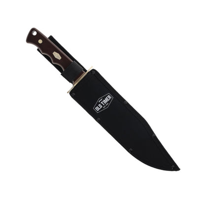 Schrade Old Timer 10" Full-Tang Bowie Machete and Folding Knife Combo