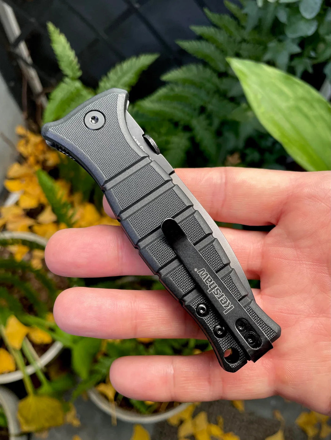 Kershaw XCOM 3.6" 8Cr13MoV Black Folding Knife by Les George